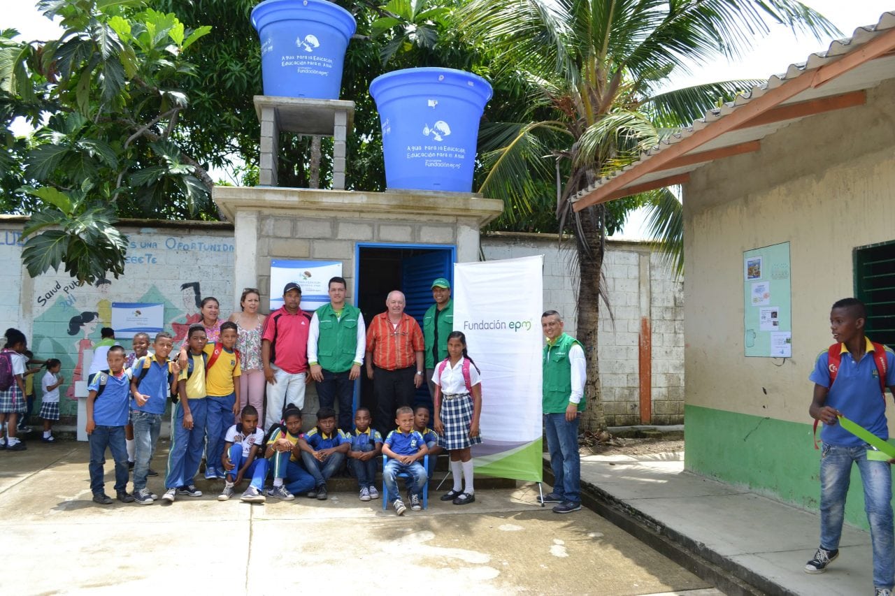 Solución de potabilización de agua en el municipio de Necoclí, Antioquia. Cortesía Fundación Epm. 