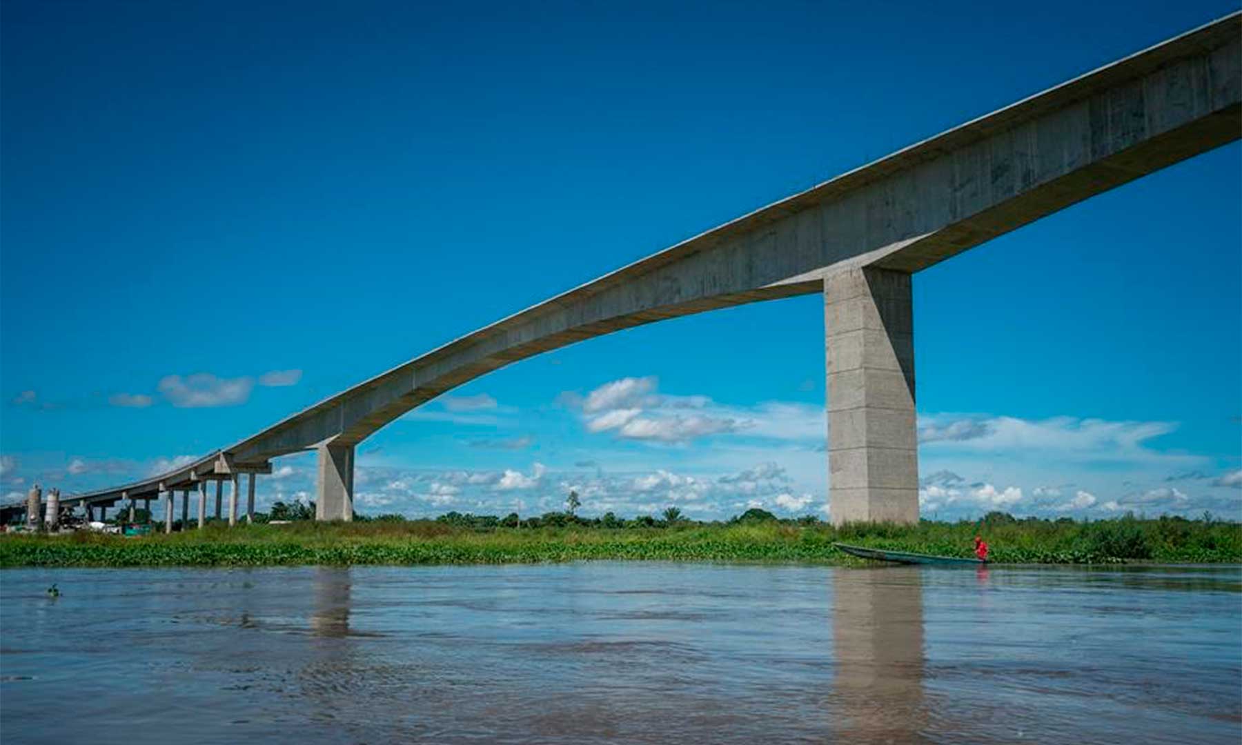 Concluye unión del puente Roncador, que será el más largo de Colombia