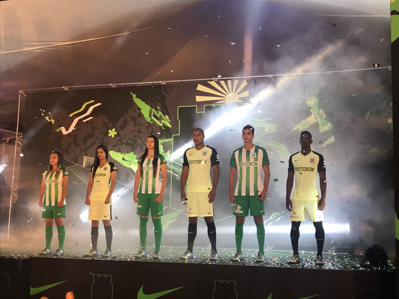 Atlético Nacional presentó oficialmente su indumentaria para 2018