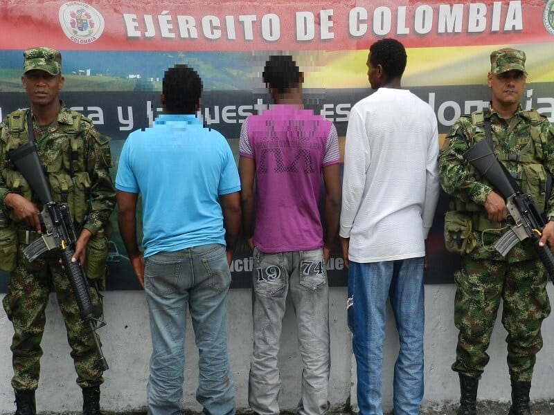Cinco integrantes del Clan del Golfo fueron capturados en Antioquia