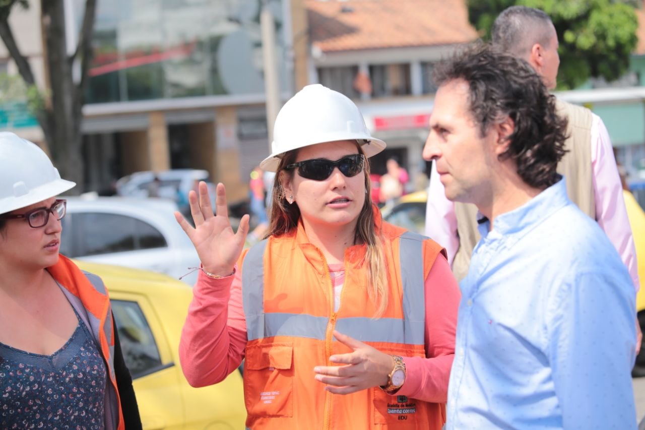 Alcalde de Medellín revisó los avances de las obras en el centro de la ciudad