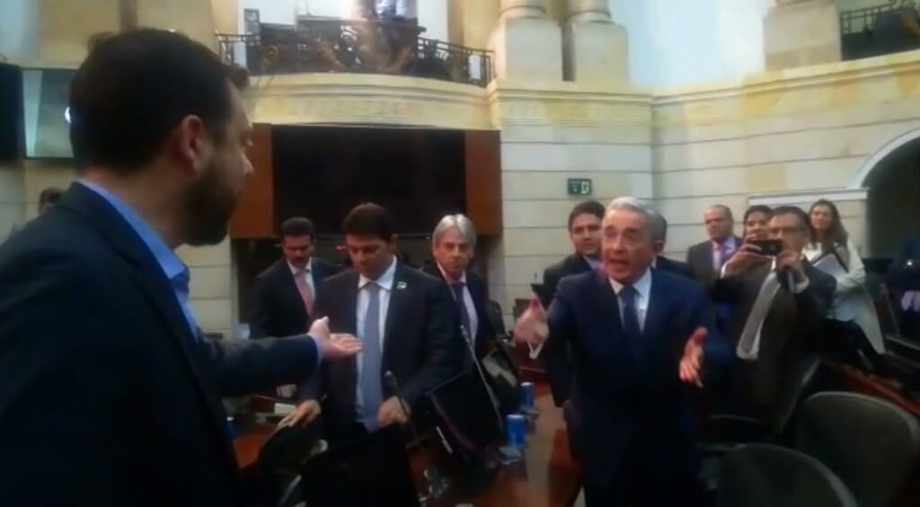 Discusión entre Carlos Galán y Álvaro Uribe en el Congreso