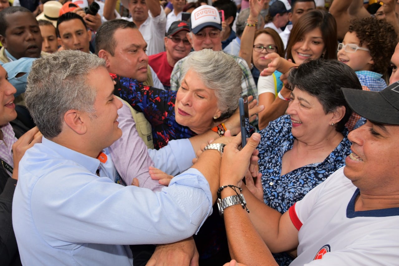 Iván Duque sigue conquistando electores en Antioquia