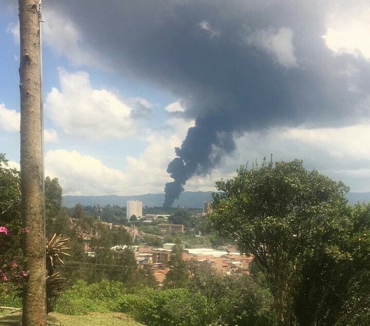 Emergencia por incendio en el municipio de El Carmen de Viboral