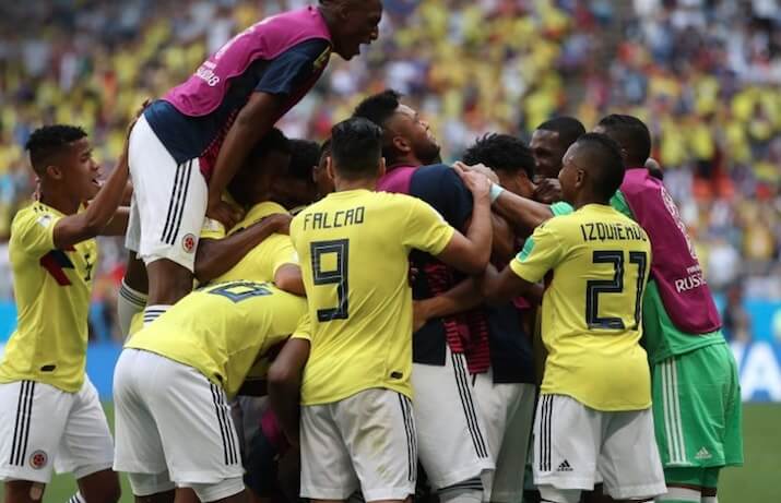 Colombia debutó con derrota en el Mundial de Rusia 2018