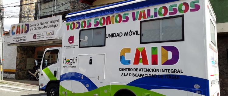 Más de mil personas con discapacidad se benefician con la Unidad Móvil en Itagüí