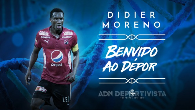 Deportivo La Coruña oficializó la incorporación de Didier Moreno al equipo