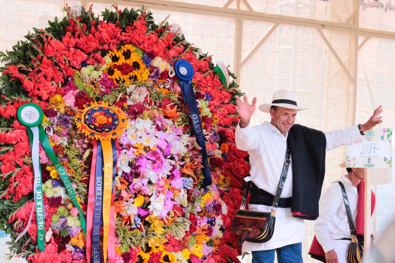 Las silletas, arte en flores vivas que florecen en Medellín
