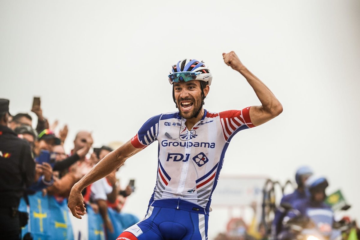 El ciclista francés Thibaut Pinot ganó la etapa 15 de la Vuelta a España
