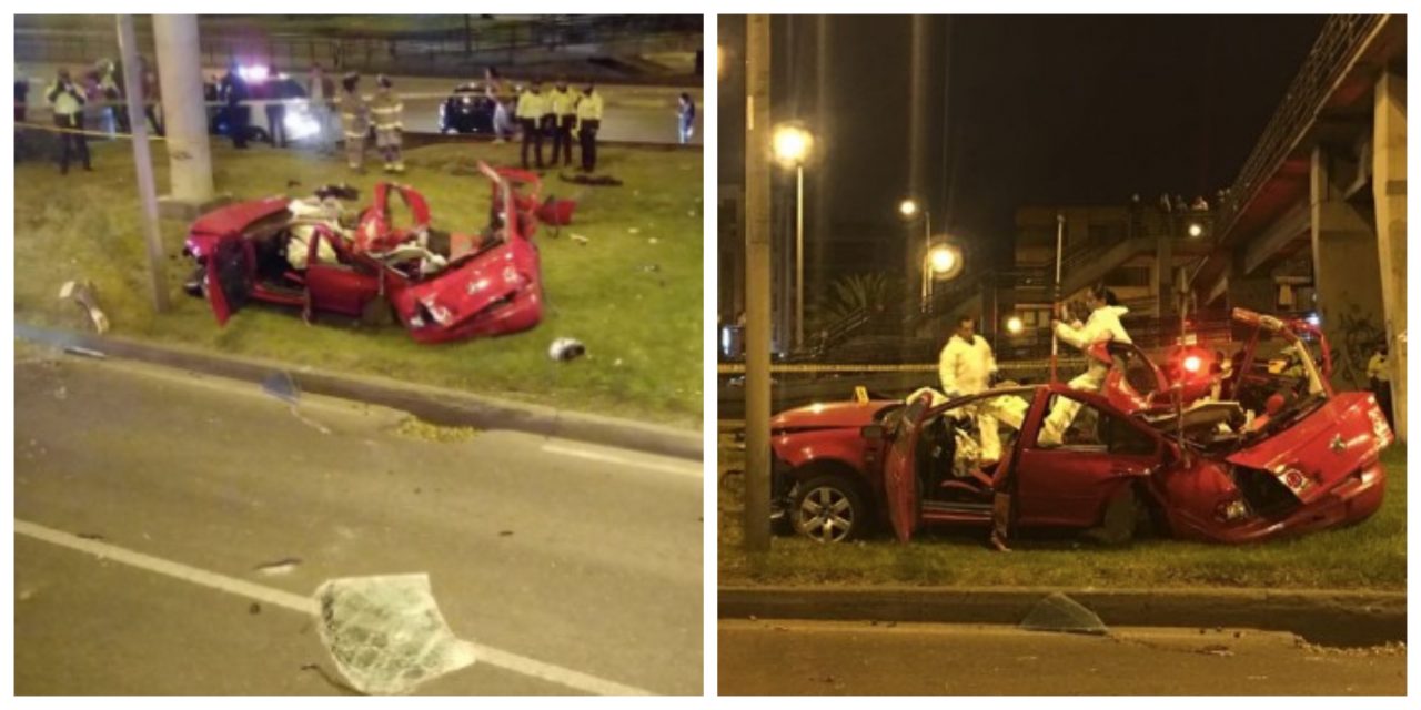 Accidente de tránsito en Bogotá deja 3 jóvenes muertos