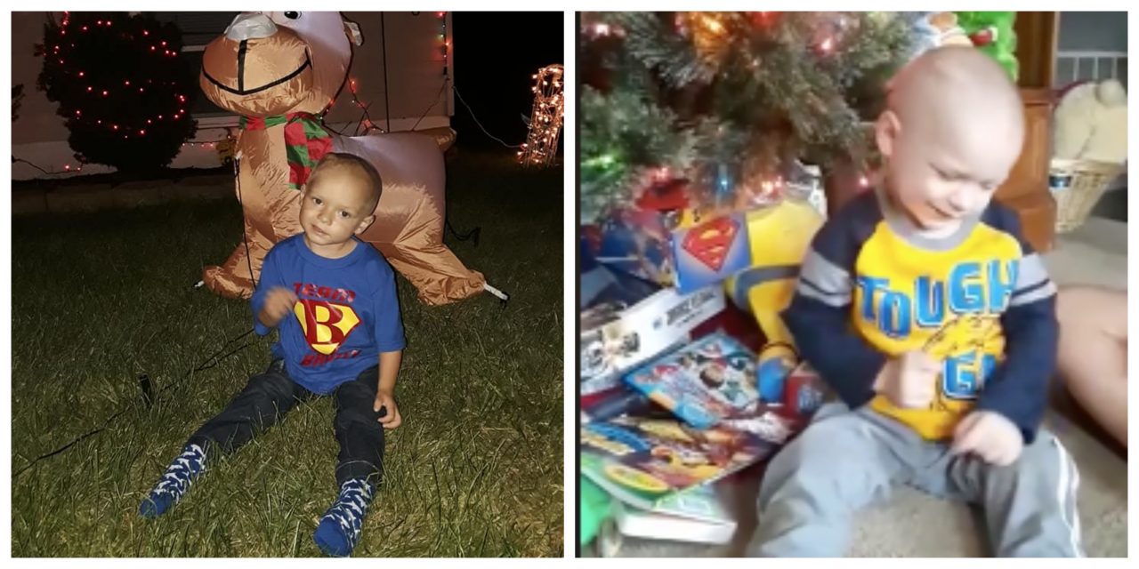 Esta familia adelantó la Navidad por su hijo con cáncer en fase terminal
