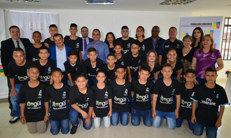 24 niños de Itagüí visitarán al Real Madrid en España