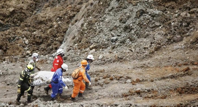 Dos mineros muertos tras deslizamiento en Valdivia, Antioquia