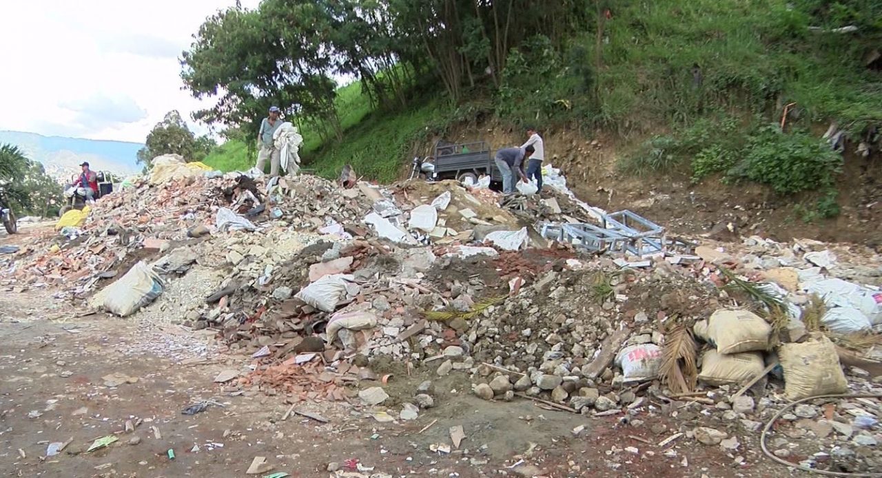 Acopios de escombros funcionan con normalidad en Medellín