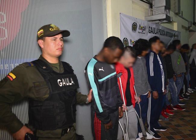 14 personas fueron capturados en el municipio de Itagüí