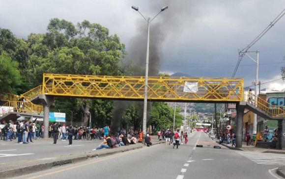 Disturbios en la Universidad de Antioquia luego de marcha estudiantil