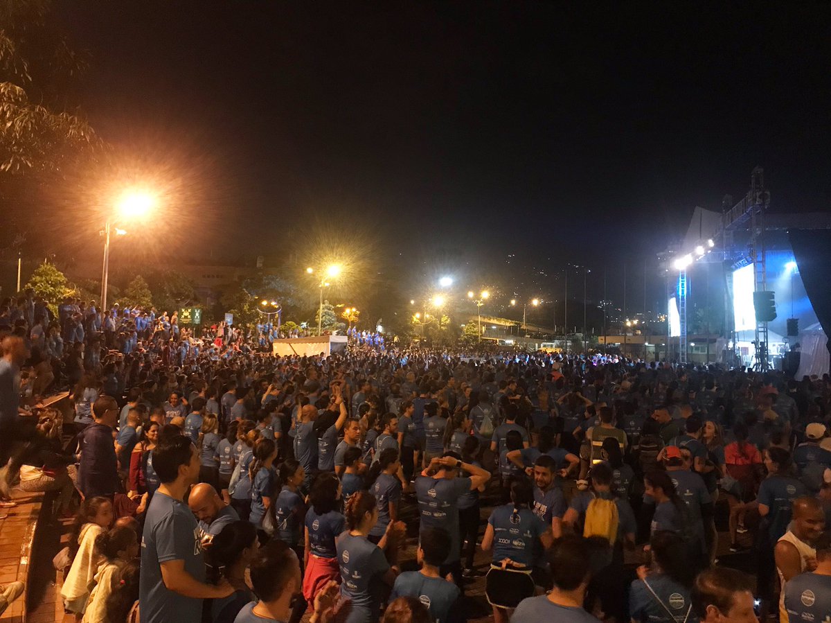Masiva participación tuvo la alborada deportiva en Medellín