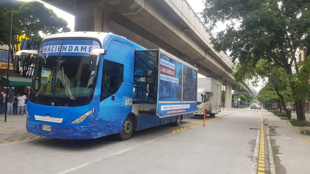 Bus de la Secretaría de Hacienda de Medellín estará en La Floresta