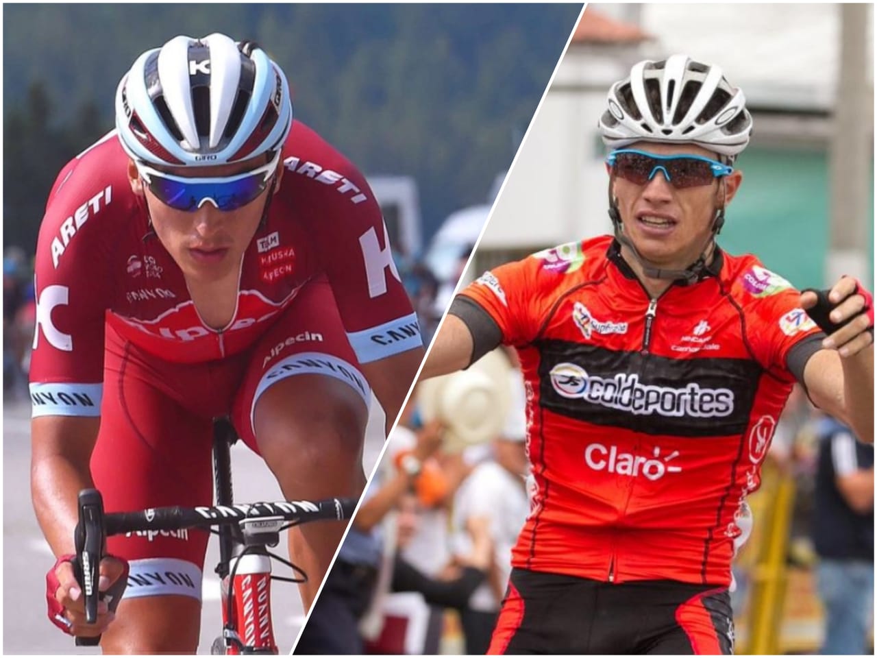 Los ciclistas Jhonatan Restrepo y Daniel Jaramillo volvieron a Colombia