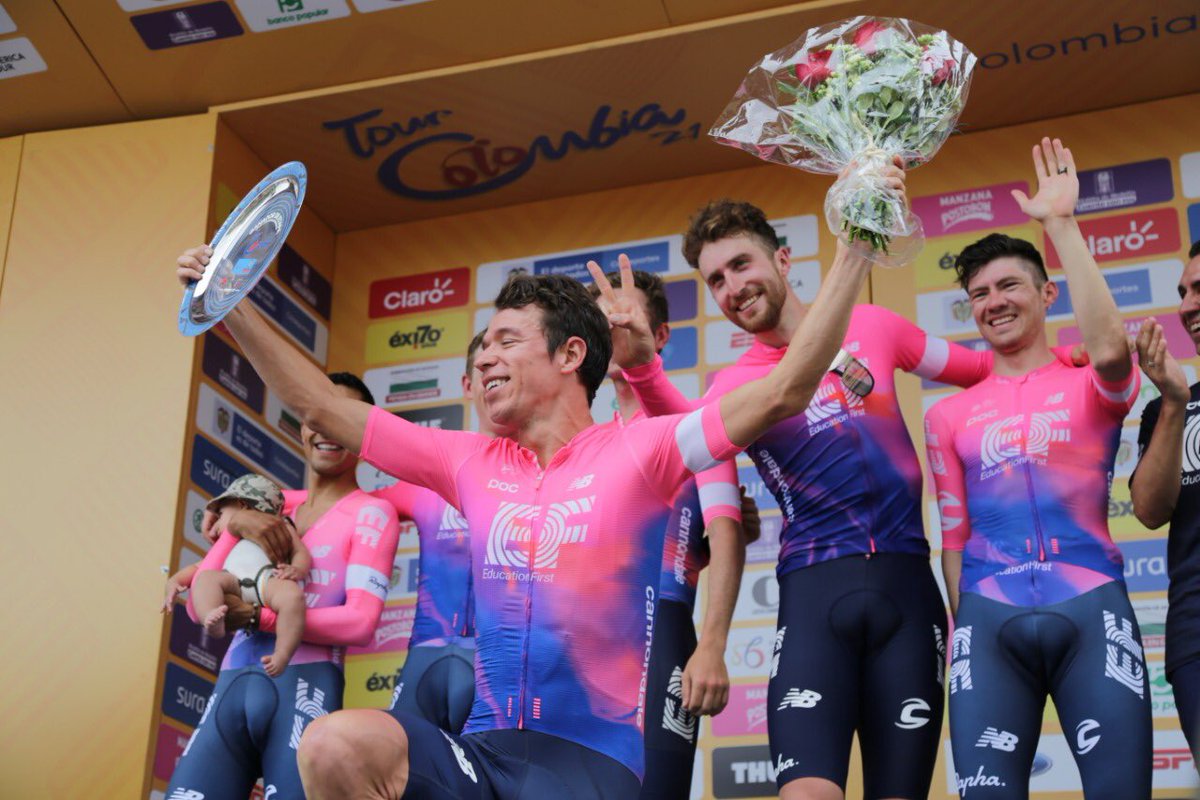 Education First, equipo de Rigo, ganó la primera etapa del Tour Colombia