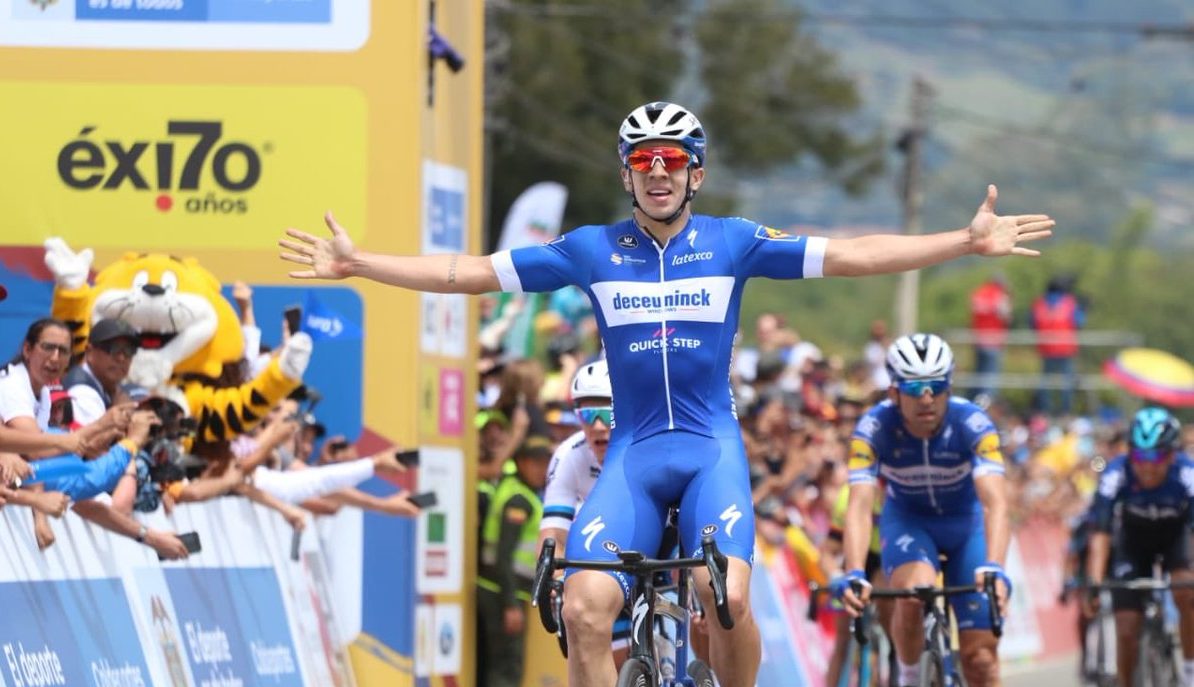 Álvaro Hodeg lideró la segunda etapa del Tour Colombia 2.1