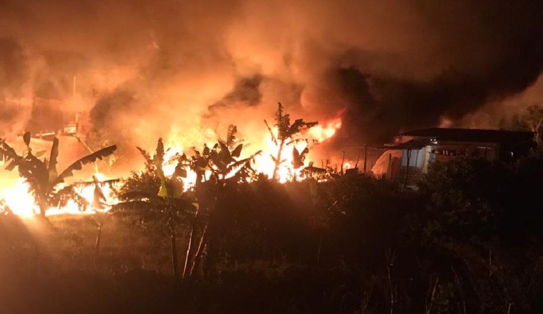 Atentado al oleoducto Trasandino generó incendio en Nariño