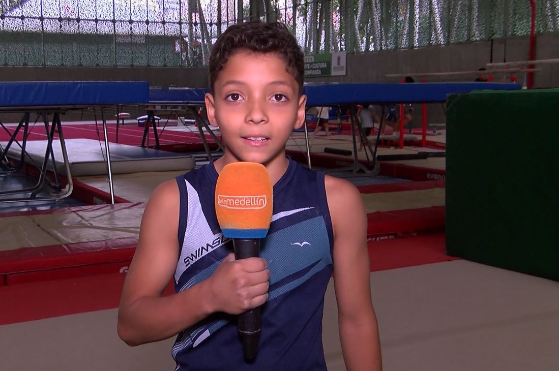 Thomas Mejía, el niño gimnasta del Team Medellín