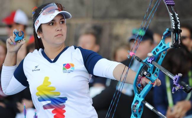 La arquera colombiana Sara López clasificó a la final de la Copa Mundo