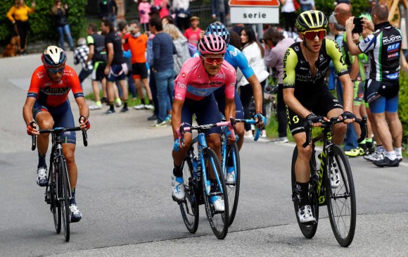 Carapaz y López, protagonistas de la etapa 15 del Giro de Italia
