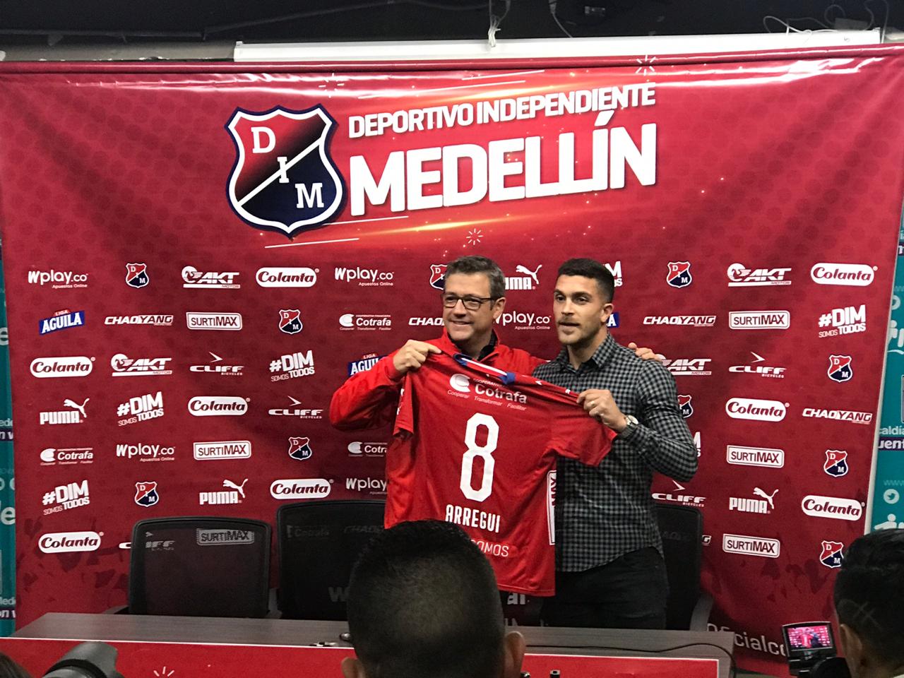 Adrián Arregui fue presentado como nuevo refuerzo de Independiente Medellín