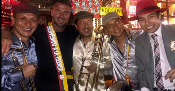 David Beckham está en Colombia para promocionar una marca de whisky