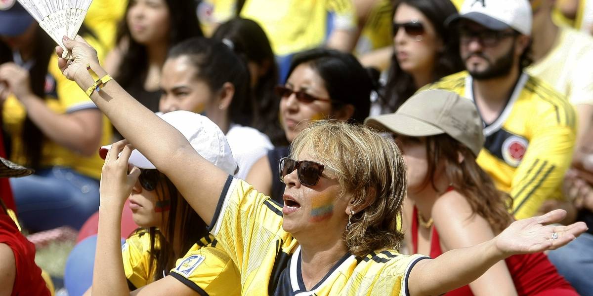 Hinchas en Medellín celebraron el triunfo de la Selección Colombia