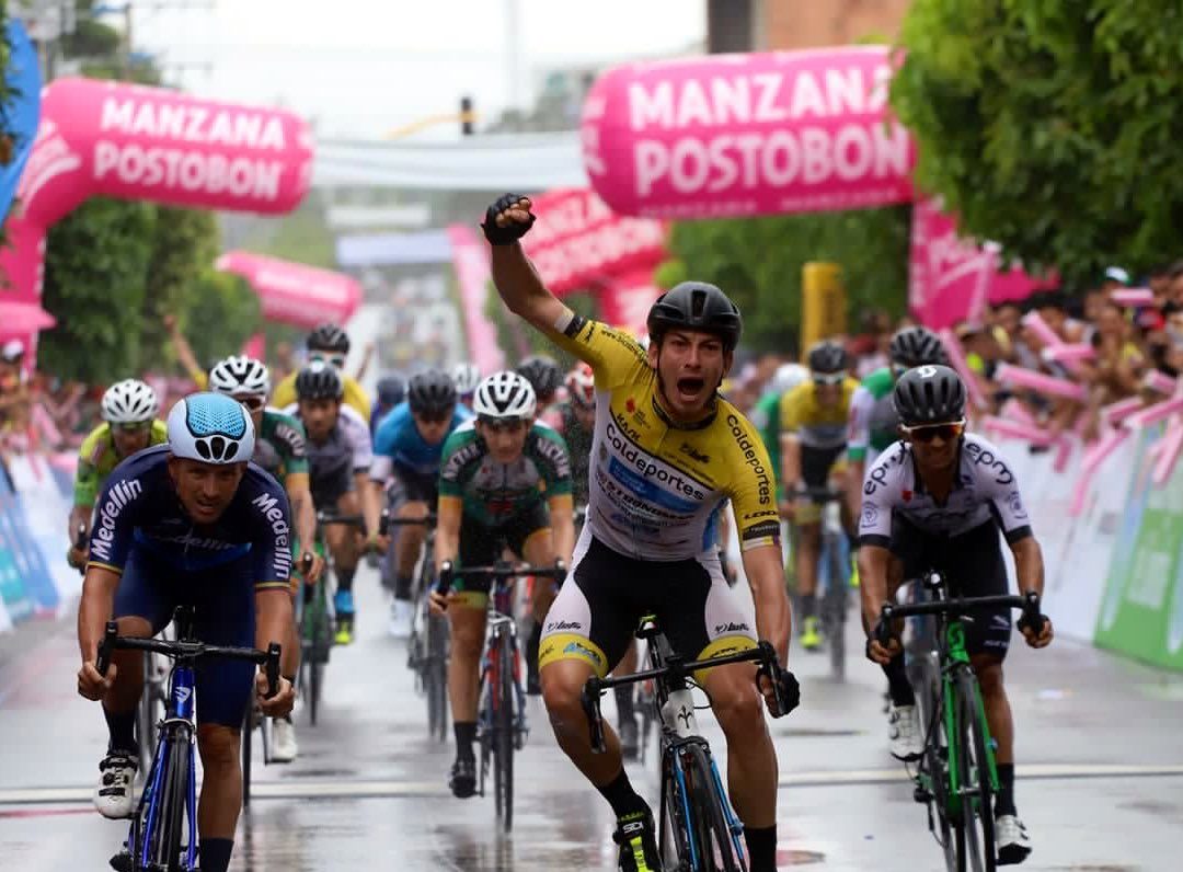 William David Muñoz ganó la primera etapa de la Vuelta a Colombia
