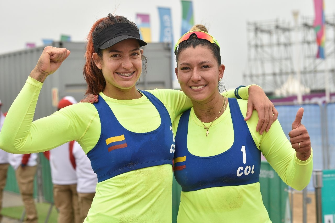 Yuli Ayala y Diana Ríos conforman la dupla colombiana de voley playa