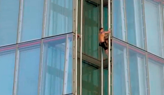 Un hombre escaló el edificio más alto de Londres sin protección