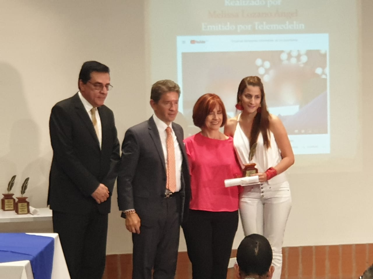 Melissa Lozano, periodista de Noticias Telemedellín, ganó premio Cipa