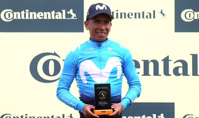 Nairo Quintana, segundo en la clasificación general de la Vuelta a España