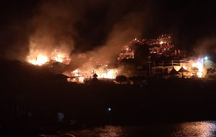 (En imágenes) Así quedó el hotel Jaba Nibue de Taganga luego de ser consumido por un incendio