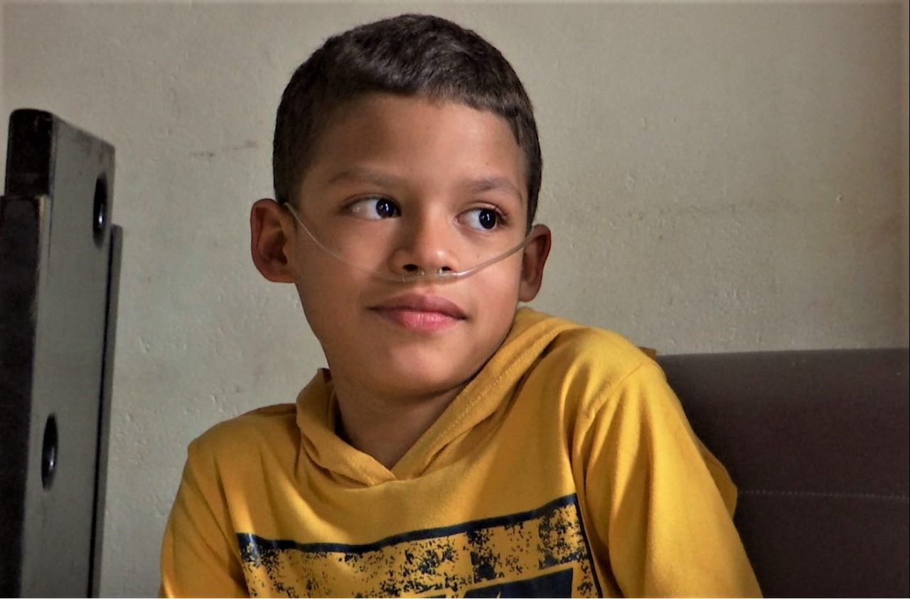 Con tan solo 9 años, Santiago Pulgarín se aferra a la esperanza de vivir