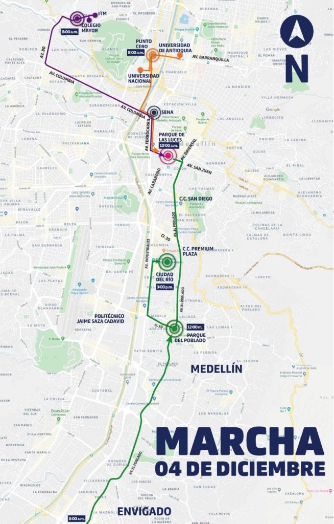 manifestación Medellín