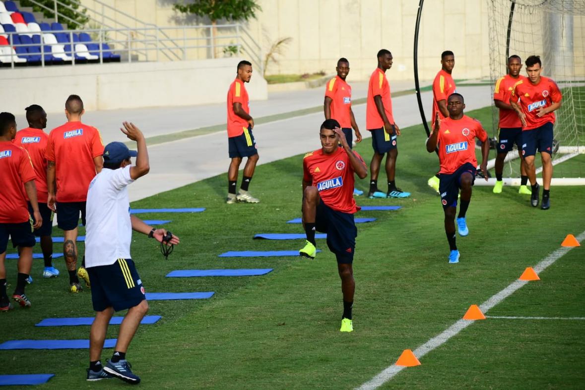 Selección Colombia sub 23 se prepara en Barranquilla para el Preolímpico