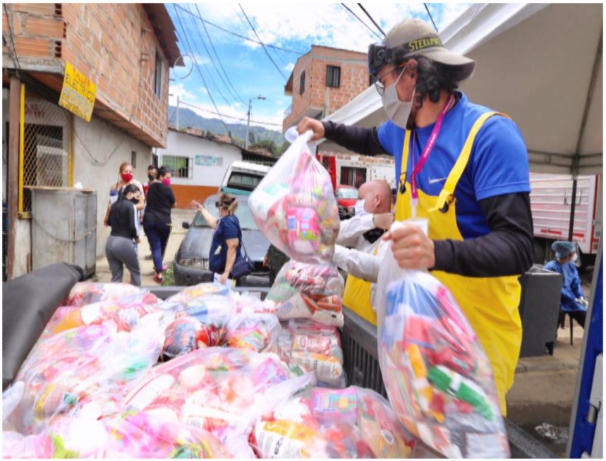 Alrededor de 670 familias de Sinaí han recibido ayuda de la Alcaldía de Medellín