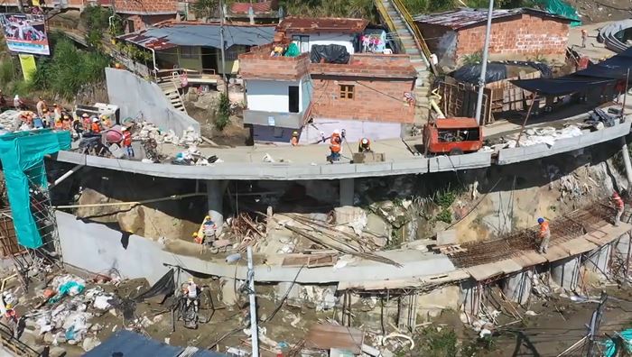 Reactivan las obras de los Planes Urbanos Integrales en la Comuna 13