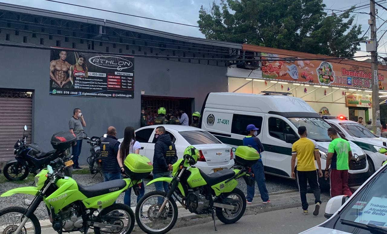 Sellado gimnasio que funcionaba en medio de la cuarentena en Bello