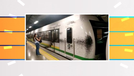 Autoridades buscan a los responsables del acto vandálico en el Metro