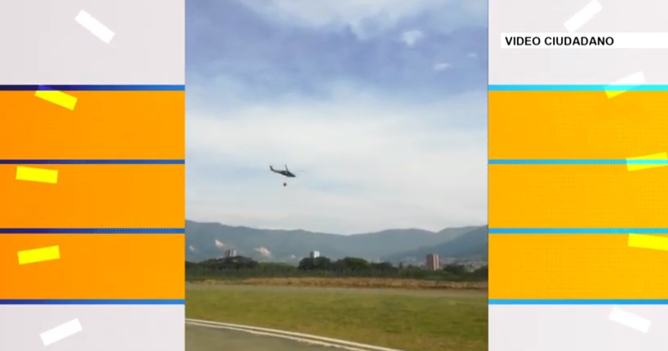 Helicóptero presentó fallas durante la atención de la emergencia del Quitasol
