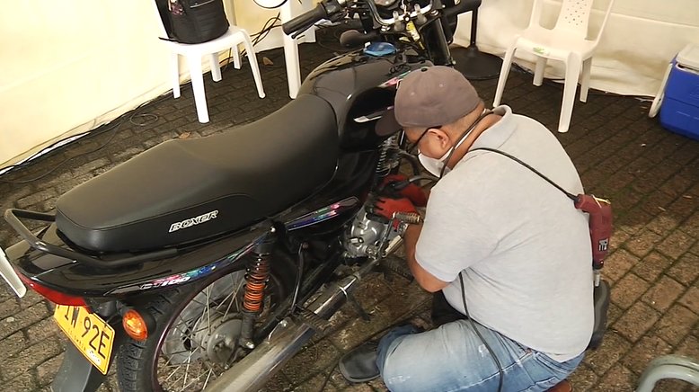 Más de 3.200 motos han sido marcadas en Medellín