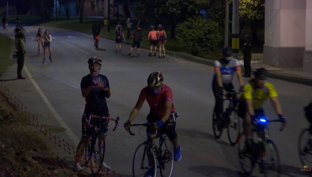 Volvieron las ciclovías nocturnas a la ciudad de Medellín