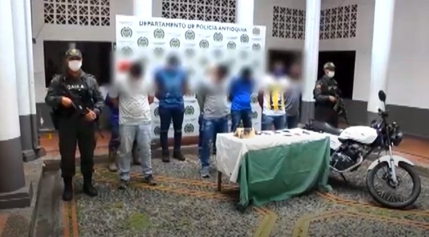 Capturados 8 presuntos integrantes del Clan del Golfo en Antioquia