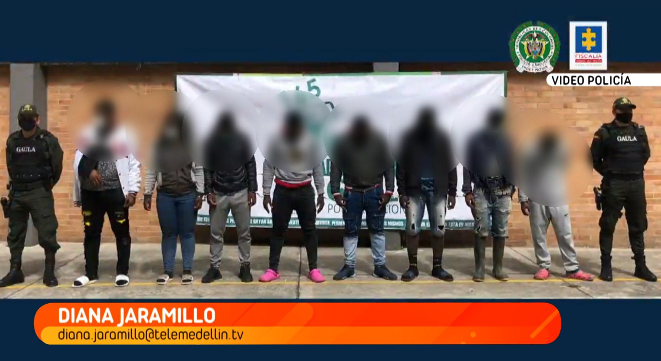 Capturadas ocho personas de la banda delincuencial “Los Camaradas”